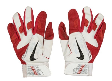2011 Mike Trout Game Worn and Signed Nike Batting Gloves (Trout LOA)